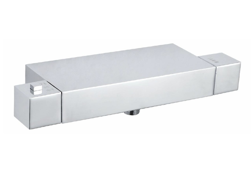 [1000-0221-4504] Thermostatic Cool Touch bar shower mixer valve Chrome Square
