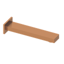 E34 Bath Spout EZ Mount Brushed Bronze