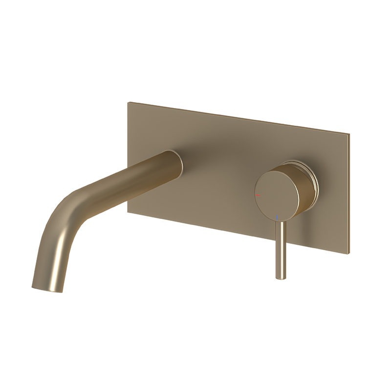 [1034-0700-1602] G18e Wall-Mounted Basin Mixer Brushed Nickel