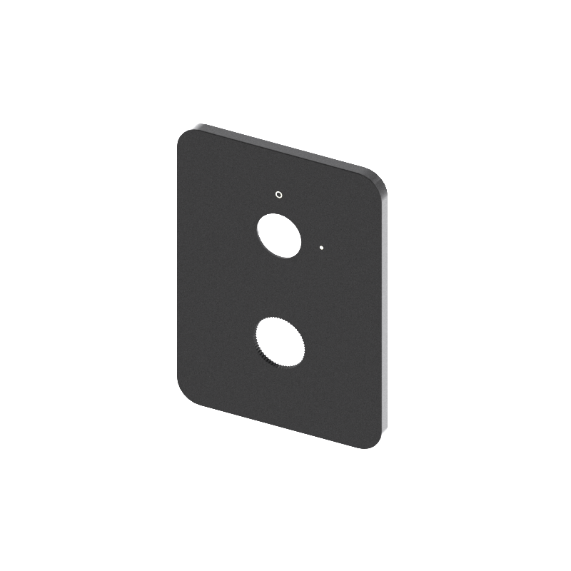 EZ Box 2.0 Fascia Plate - 2 Button - 1 Outlet Matt Anthracite