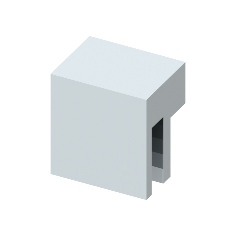[3250-0200-0006] Knighthead Clamp 30 x 10mm 90Deg Chrome