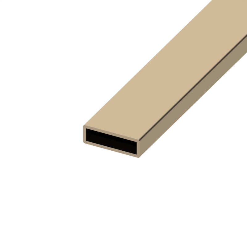[3250-0700-0602] Rectangular Tube 30 x 10mm Brushed Nickel 600mm