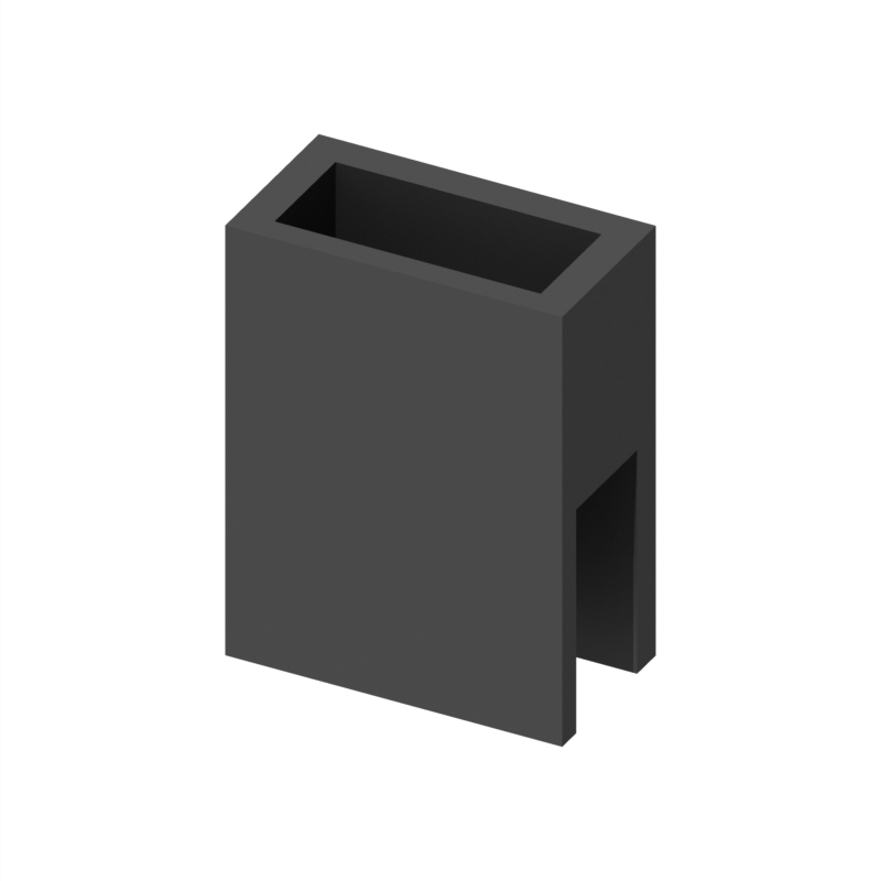 [3250-2000-0008] Knighthead Clamp 30 x 10mm 180Deg Black