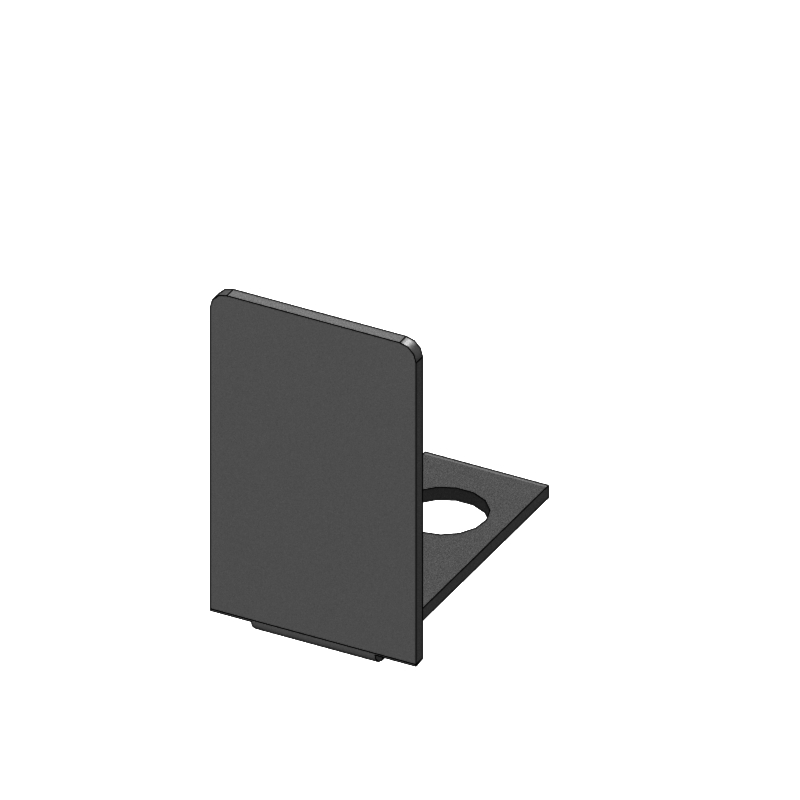[3250-8610-0016] Channel End Cap 10mm Matt Anthracite