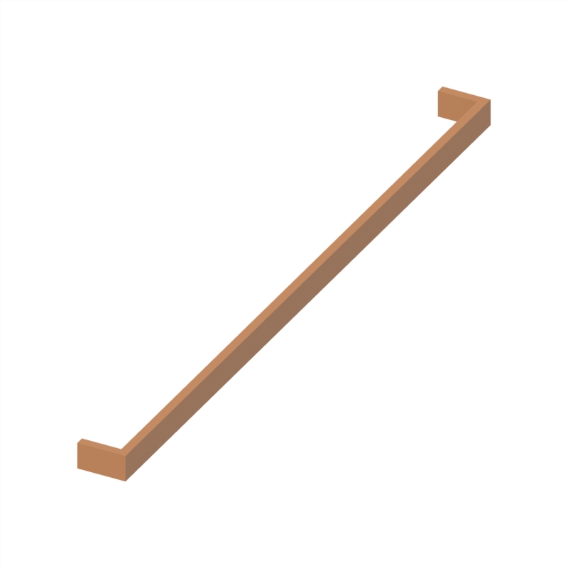 [8020-2800-2608] Pure Single Towel Bar 790mm Brushed Bronze