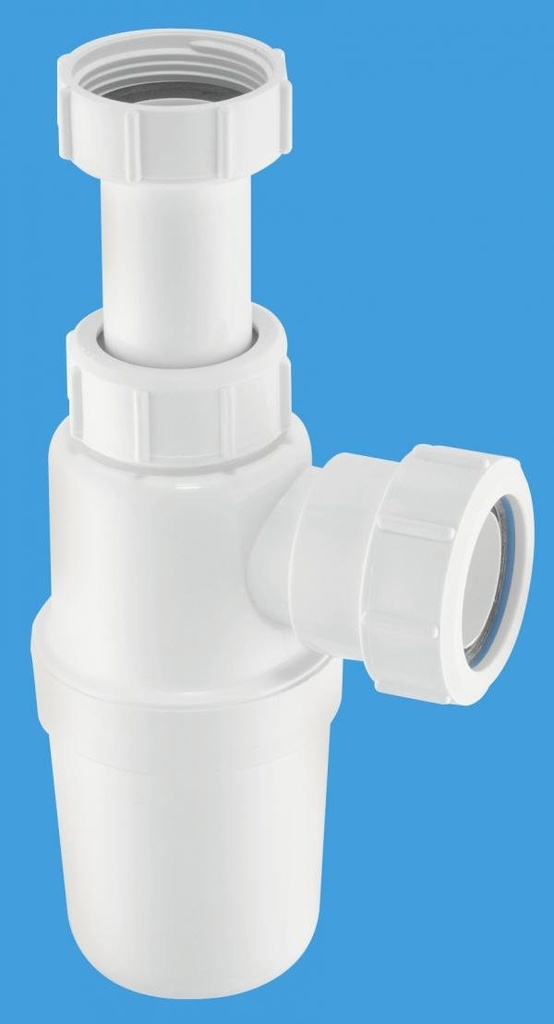 [MAC-AA10] McApline 1 1/4" x 75mm Water Seal Adjustable Inlet Bottle Trap with Multifit Outlet