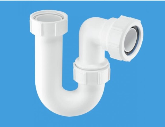 [MAC-SA10] McAlpine MAC – SA10 1 1/4" x 75mm Water Seal Tubular Swivel 'P' Trap with Multifit Outlet