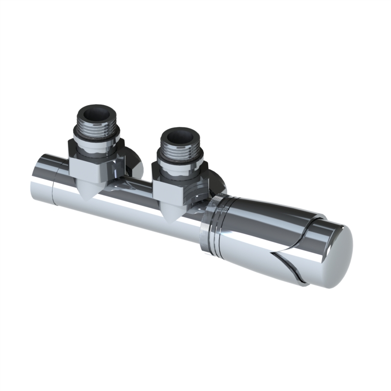 Ultima Euro50 Angled Thermo Radiator Valve Chrome