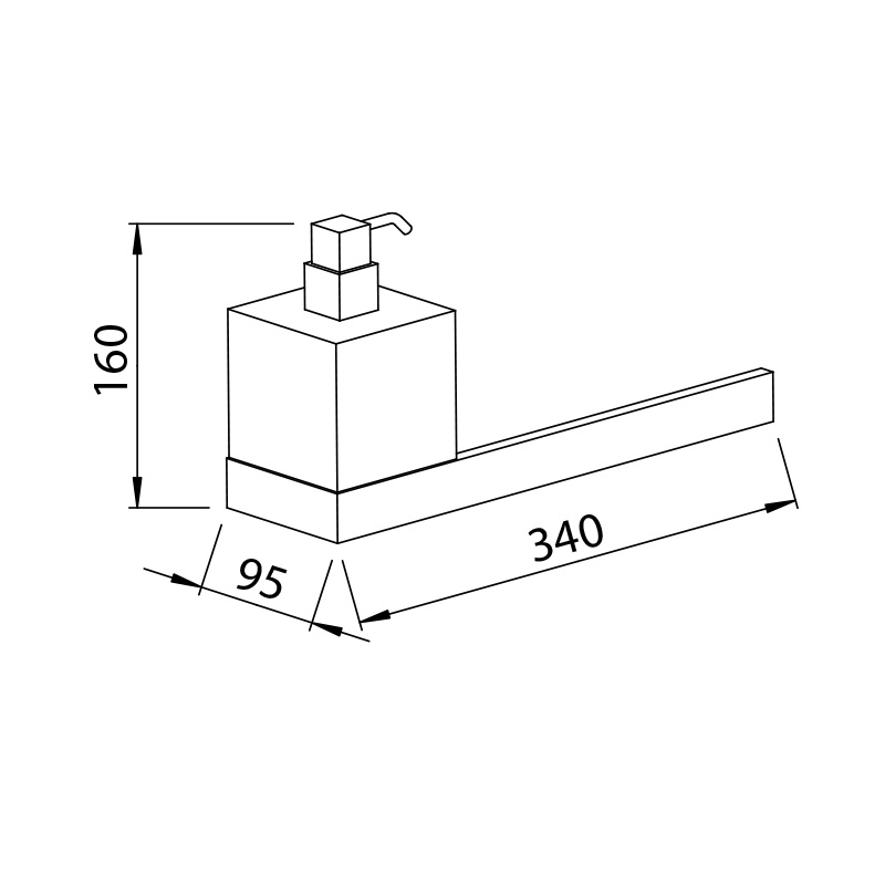 Technical drawing thumbnail for Ben de Lisi Soap Dispenser